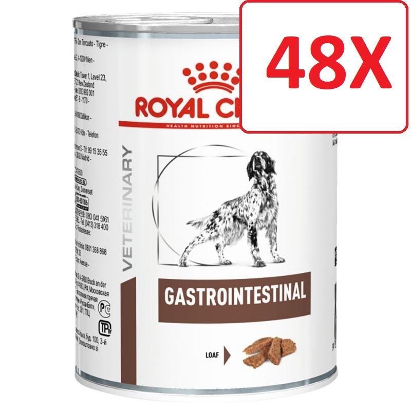 48x400g Royal Canin Gastrointestinal Patè 400g - Cibo Umido per Cani 48x400g Royal Canin Gastrointestinal Patè 400g - Cibo Umido per Cani